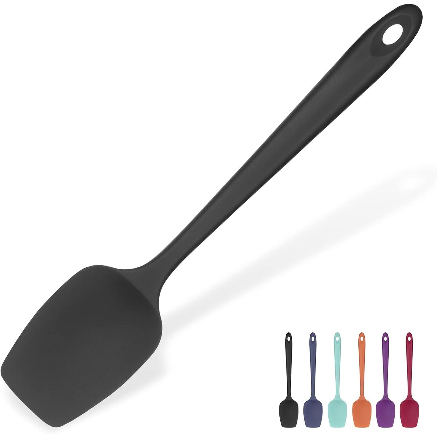 253917 - SPATULA ME LUGË SILIKONI, rezistente ndaj nxehtësisë së lartë 315℃, 29 cm, e zezë