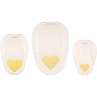 224034 - VAESSEN CREATIVE Set Punch me Motive Zemër, 3 copë, për letër ndërtimi deri në 250 g/m², për punime me letër dhe scrapbooking, Rozë