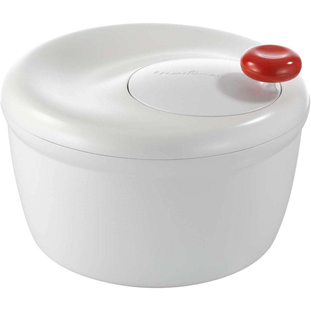 172562 - MOULINEX Spinner për Sallatë, Kapacitet 5L, Buton Ndalese, Ngjyrë e Bardhë, Madhësi e Madhe, Modeli K1010114, Prodhuar në Francë
