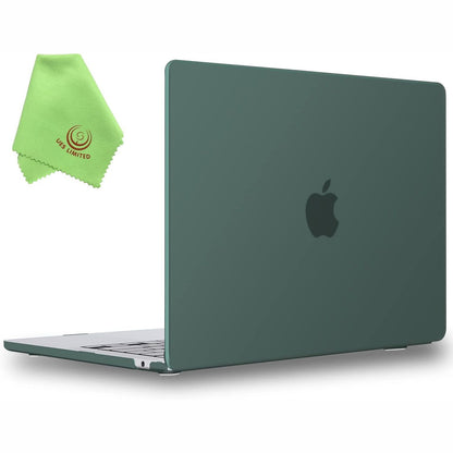 293494 - UESWILL Mbrojtëse për MacBook Air 13 inç M2 M3 2022–2024, modeli A2681 A3113, ekran Liquid Retina 13.6 inç, jeshile mesnate