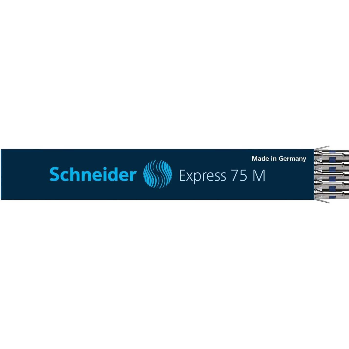 269454 - SCHNEIDER Mbushje stilolapsi 7513 Express 75 M, pako me 10 copë, blu