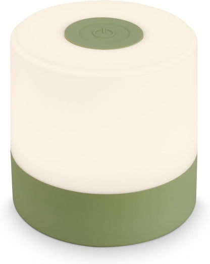 257885 - BRILONER, Llambë Tavoline Mini LED Pa Tel, 7x7 cm, USB-C, Dritë e Bardhë e Ngrohtë, Jeshile