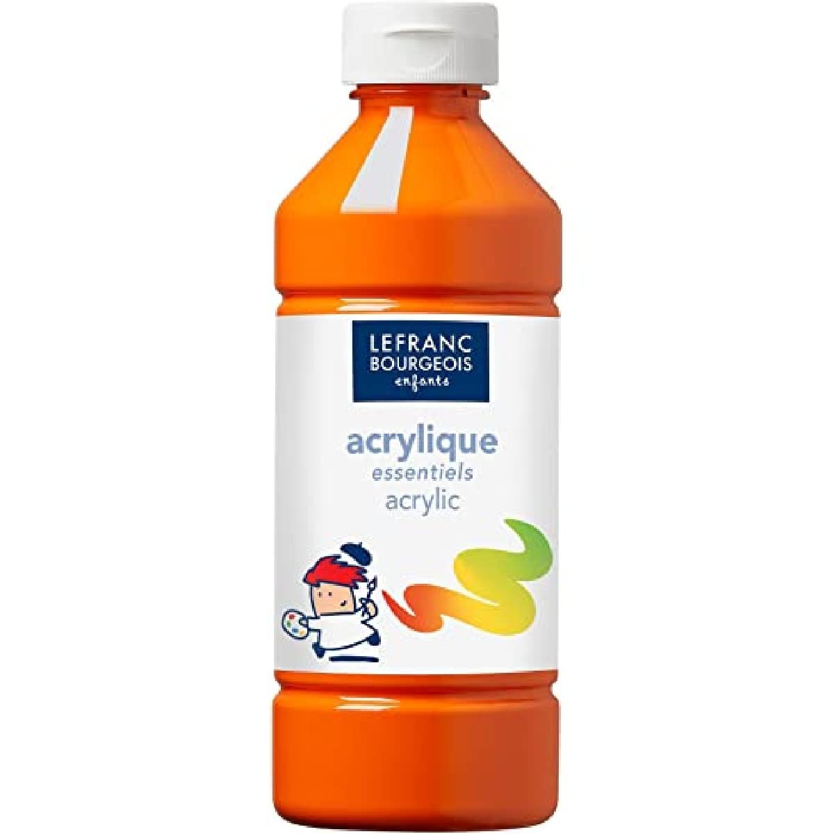 300090 - LEFRANC & BOURGEOIS Bojëra akrilike për fëmijë, Tub 500ml - Portokalli