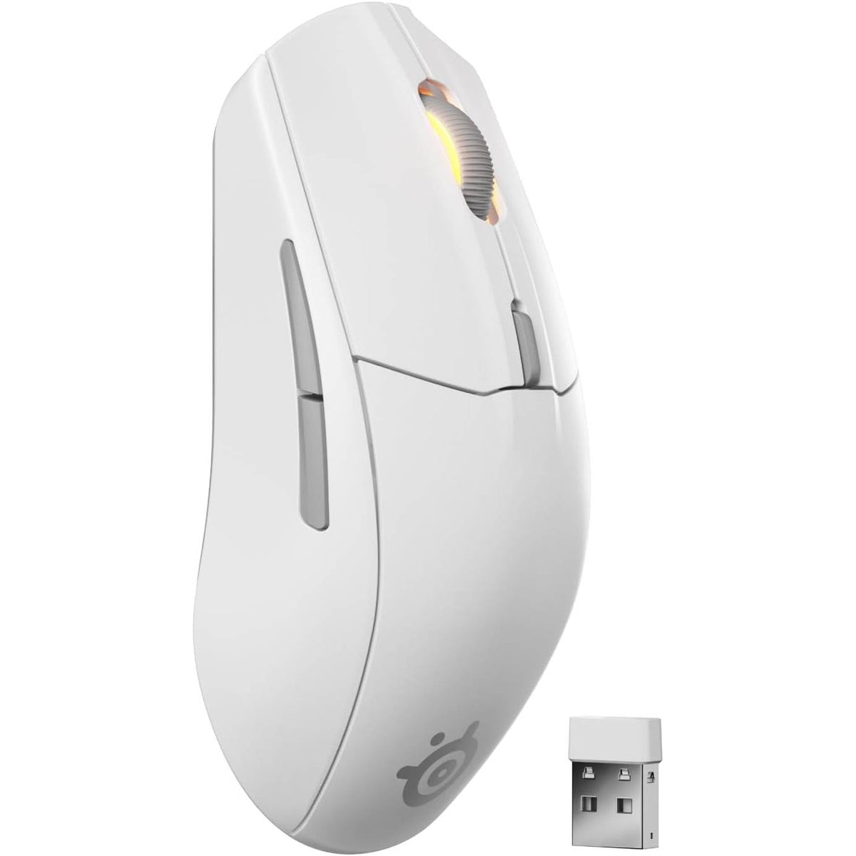 295153 - STEELSERIES Maus për lojëra SteelSeries Rival 3 pa tel, gjenerata 2 – 2.4 GHz dhe Bluetooth – 18,000 DPI Sensor optik TrueMove Air – 60 milionë klikime të garantuara – Ultra i lehtë – Këmbë PTFE – E bardhë