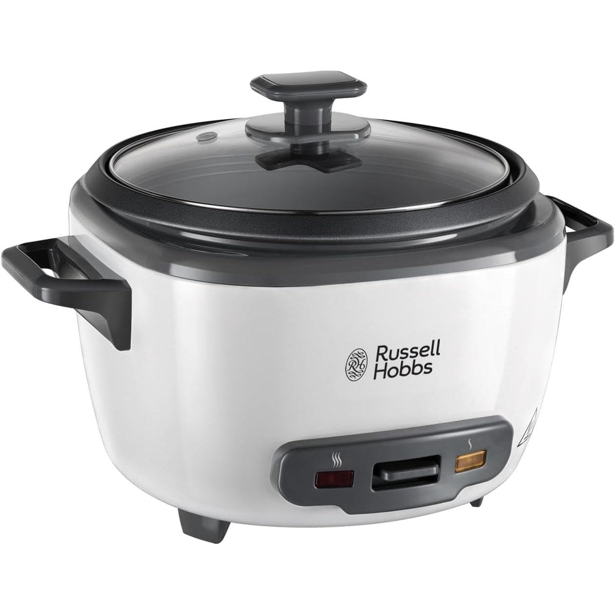 221500 - RUSSELL HOBBS Tenxhere e Madhe për Oriz - deri në 14 racione, shportë avullimi, filxhan matës, lugë, 500 W, e bardhë