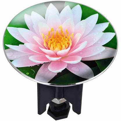 253127 - WENKO - Tapë Lavamani Pluggy XL White Lily, plastike, diametër 6.2 x 6.5-9.5 cm