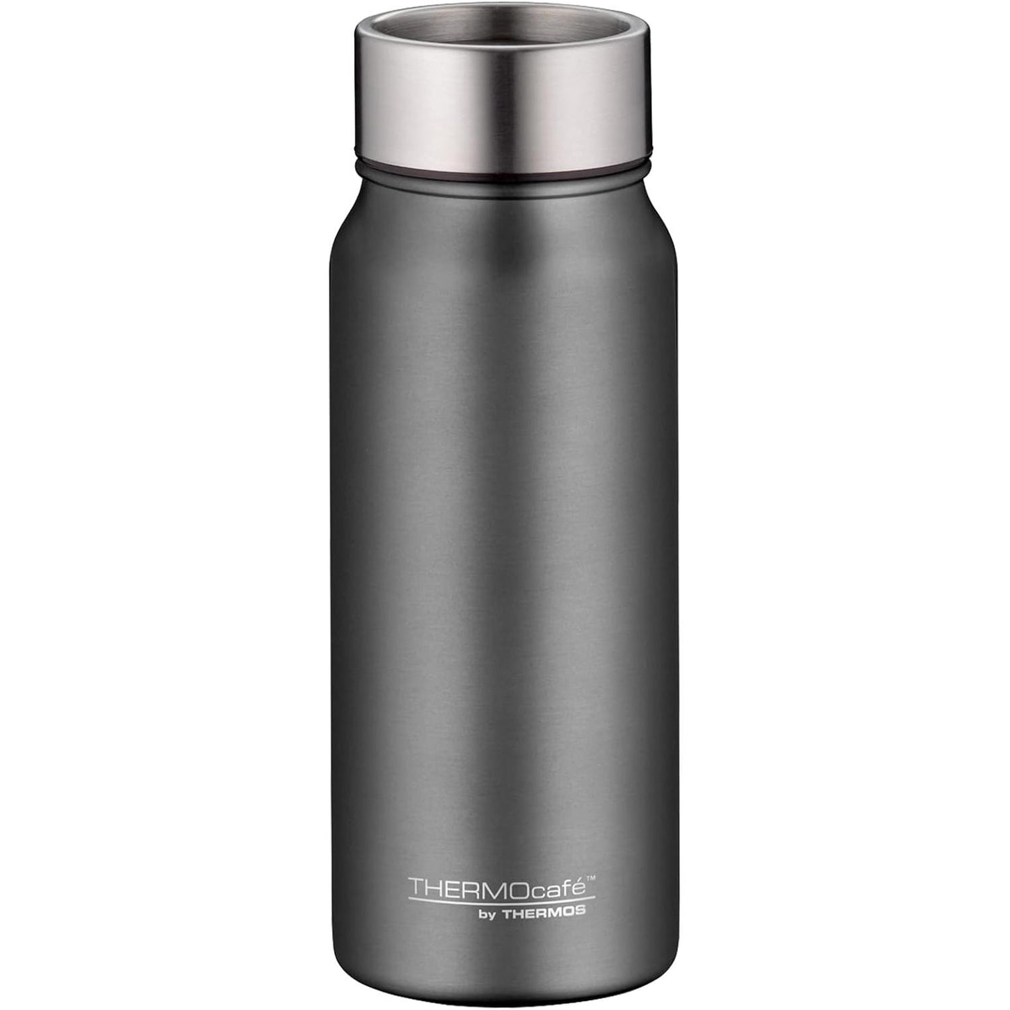 251504 - THERMOS GOTË PIJE THERMOcafé TC gri guri mat 0.50l, gotë termike prej çeliku inox, e izoluar, mban të nxehtë për 9 orë dhe të ftohtë për 18 orë, e sigurt për lavastovilje, pa BPA