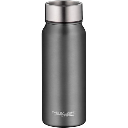 251504 - THERMOS GOTË PIJE THERMOcafé TC gri guri mat 0.50l, gotë termike prej çeliku inox, e izoluar, mban të nxehtë për 9 orë dhe të ftohtë për 18 orë, e sigurt për lavastovilje, pa BPA