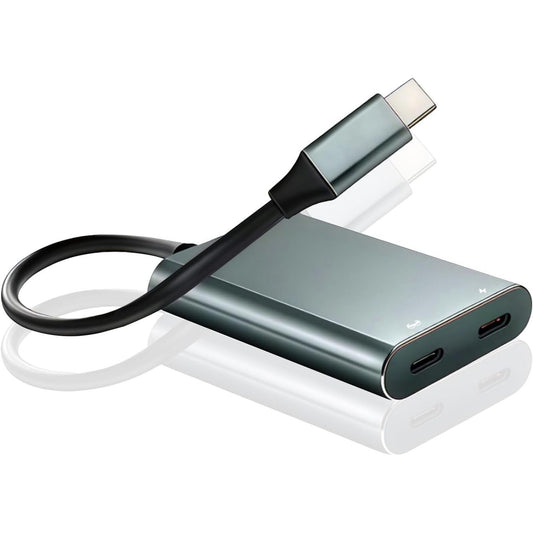 309587 - XREAL Adaptues për karikim dhe riprodhim USB-C në syze AR për XREAL One/Air 2 Pro, Rokid, Viture, i pajtueshëm me ROG Alliance, Switch 2, iPhone 17, 16, 15, karikim të shpejtë 65W, 60Hz