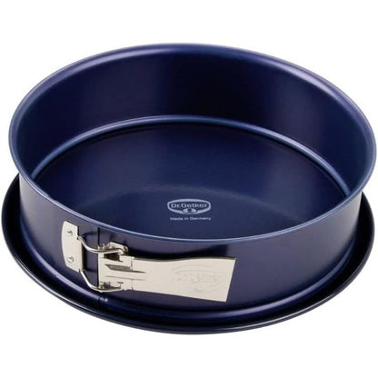 221790 - DR. OETKER Tavë pjekjeje me llamar Ø 28 cm, e rrumbullakët, smalti rezistent ndaj prerjeve dhe gërvishtjeve, buzë ekstra të lartë, blu e errët