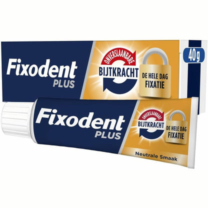 308381 - FIXODENT Krem ngjitës për kafshim Plus i pakrahasueshëm për proteza të plota dhe të pjesshme, 40 g