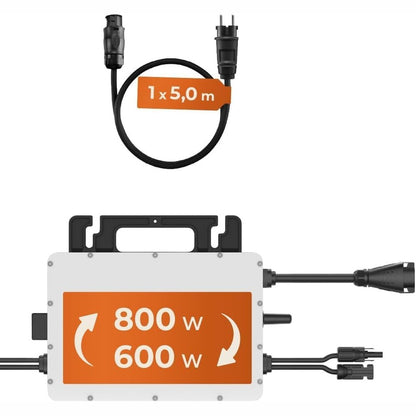 276070 - HOYMILES HMS-800W-2T Mikroinvertues me WiFi të integruar për termocentralet në ballkon – Kapacitet 800W