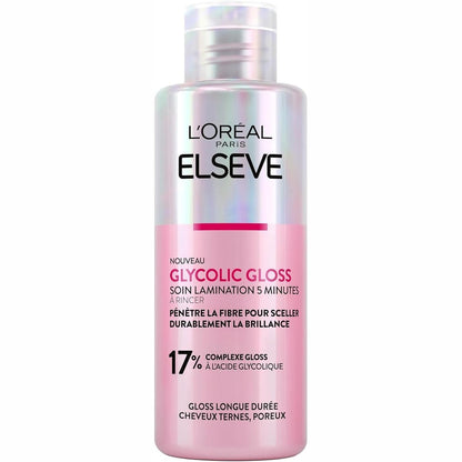 318402 - L'ORÉAL PARIS - Trajtim me Shkëlqim Laminimi - 200 ml - Flokë të Pangjyrë dhe Porozë - I Pasuruar me Acid Glikolik
