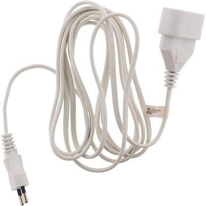 274791 - Kabllo zgjatues shtëpiak 6A HO3VVH2F 2 x 0.75 i bardhë 2m