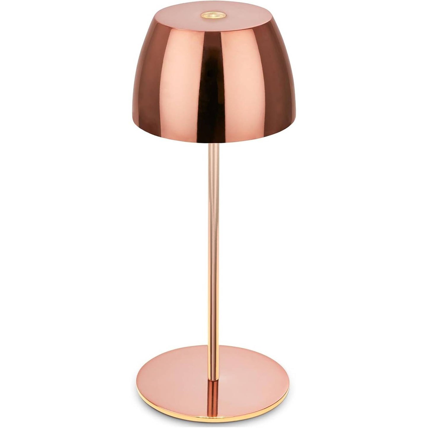 222427 - BRILONER - Llambë tavoline mini LED, pa tel, IP44, me kontroll me prekje, 8x20 cm, ari rozë me shkëlqim