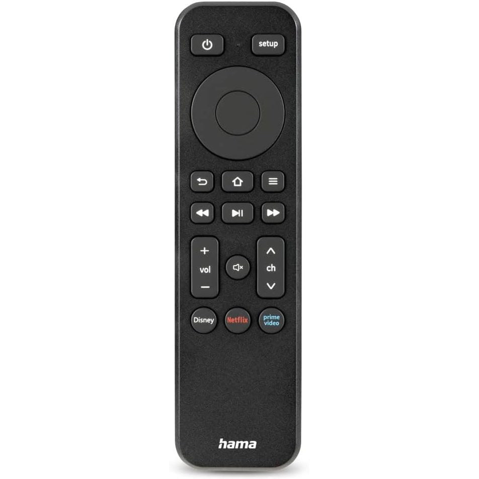 276923 - HAMA – Telekomandë Universale për TV inteligjentë, butona aplikacioni, e zezë