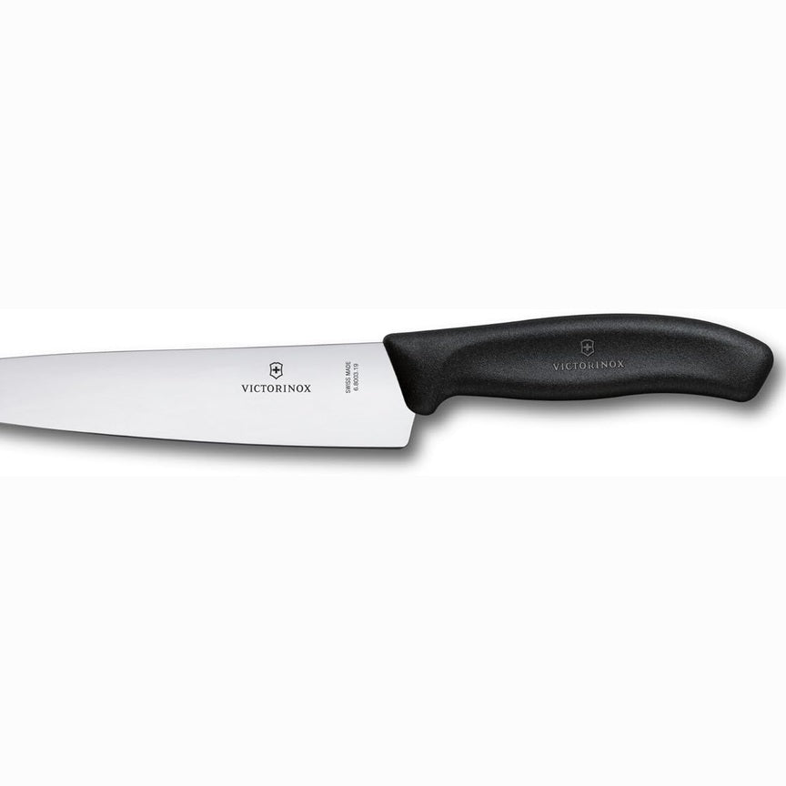 255989 - VICTORINOX Thikë prerëse profesionale Swiss Classic, teh 19 cm, dorezë plastike, çelik inox, e zezë
