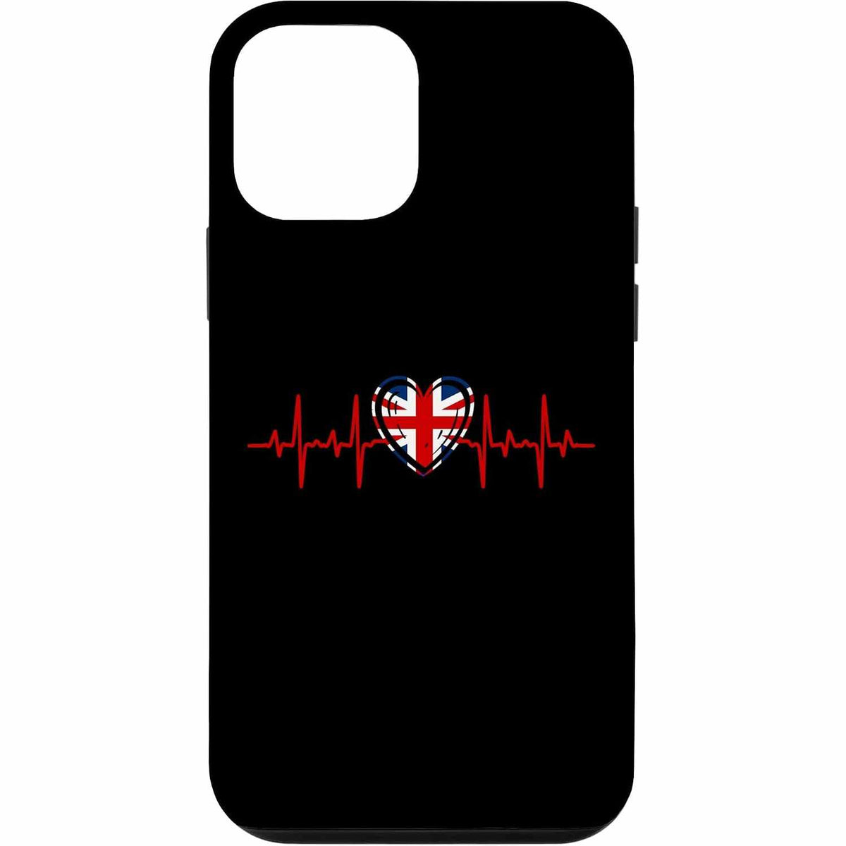 310159 - Mbështjellës për iPhone 12 mini me Flamur Rrahjesh Zemre të Mbretërisë së Bashkuar