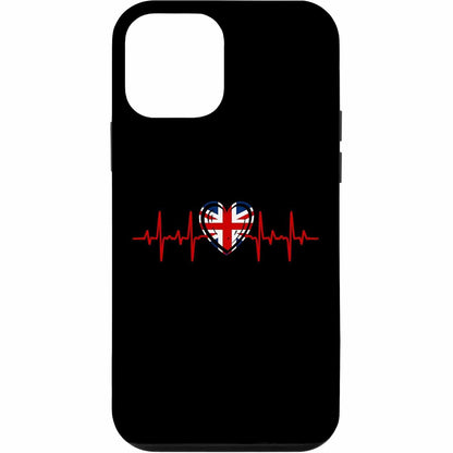 310159 - Mbështjellës për iPhone 12 mini me Flamur Rrahjesh Zemre të Mbretërisë së Bashkuar