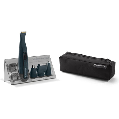 336330 - ROWENTA Kit për Prerje dhe Rregullim të Mjekrës TN3651 Nomad Mini, Krehër Preciz 3 mm dhe 6 mm, i Zi, deri në 3 orë Përdorim