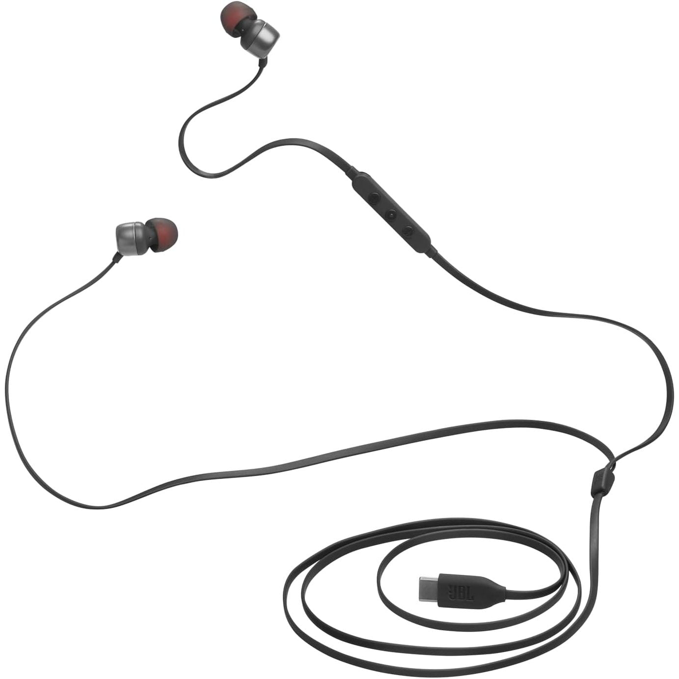 268679 - JBL Tune 310 C, Kufje me Tel, Tingull i Pastër Basi JBL, Lidhje USB-C, Kabllo e Sheshtë, Telekomandë me Mikrofon, E Zezë