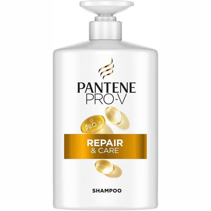 298736 - PANTENE PRO-V Shampo Repair & Care 1000ml me pompë, për flokë të dobët, të thatë dhe të dëmtuar, pastron butësisht, mbron fijet e flokëve, pa silikone, vajra minerale dhe ngjyrues
