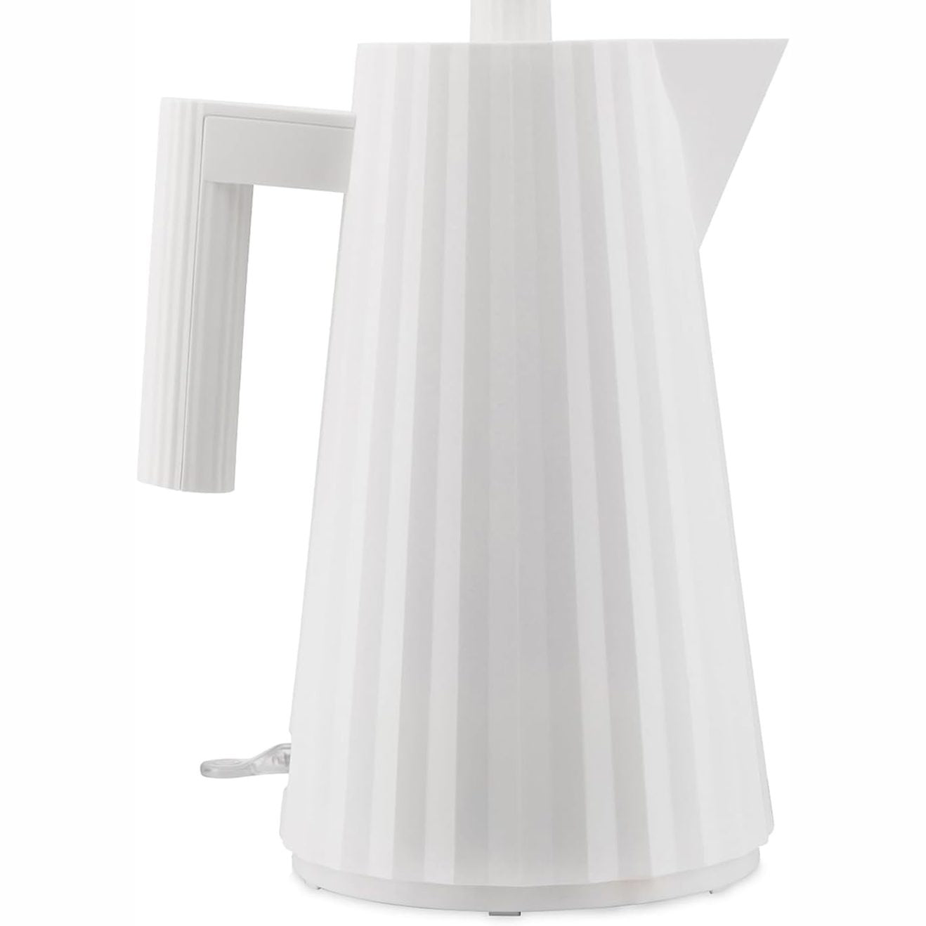 260106 - ALESSI Plissé MDL06 W/UK Çajnik elektrik, rrëshirë termoplastike, Prizë angleze, 2400W, 170 cl, E bardhë