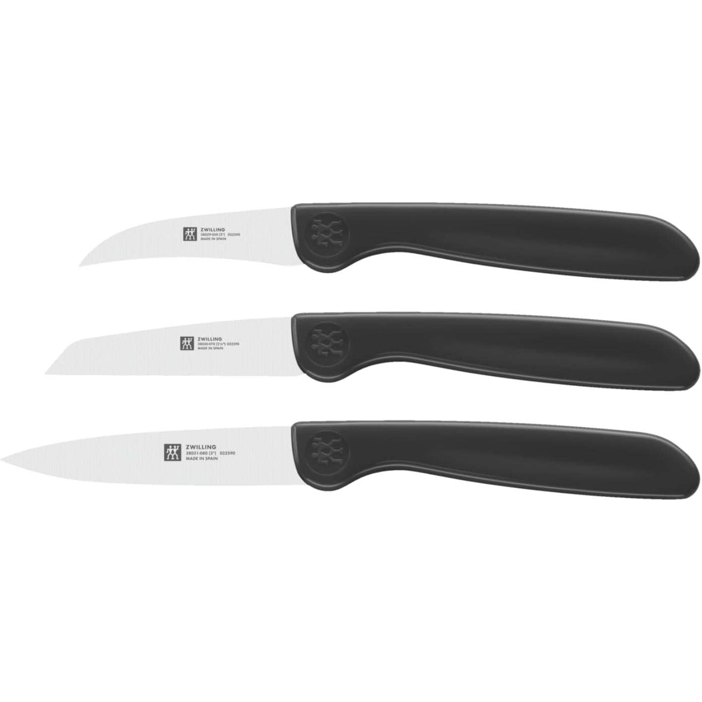 214336 - ZWILLING Set thikash perimesh, 3 pjesë, çelik inox, dorezë plastike, e zezë