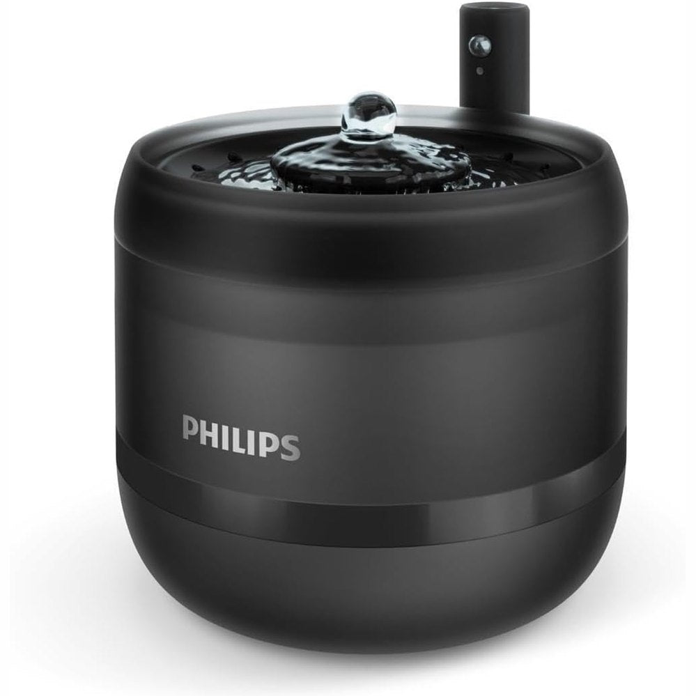260604 - PHILIPS Shatërvan për Pije Pet Series, kapacitet 2.2L, filtrimi me shumë shtresa, sensor lëvizjeje, pompë e heshtur, enë që nuk derdhet, rezistent ndaj gërvishtjeve, pastrim i lehtë, bazë e qëndrueshme (PAW3210/02)