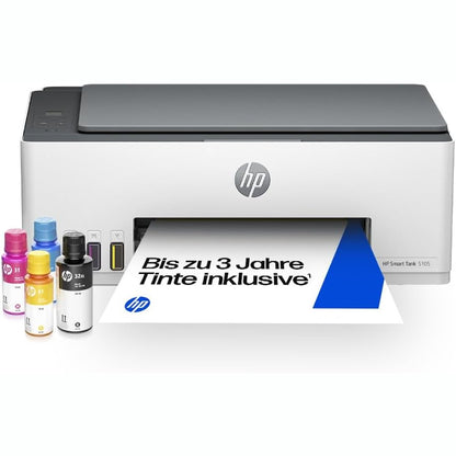 272728 - HP SMART TANK 5105 – Printer shumëfunksional 3-në-1 (Wi-Fi; Printim celular), 3 vjet bojë e përfshirë, garanci 3-vjeçare