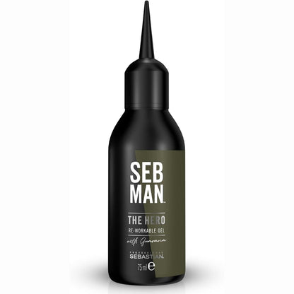 298299 - SEB MAN Xhel i Rimodelueshëm The Hero, 1 x 75ml, Përfundim me shkëlqim, Fiksim të fortë