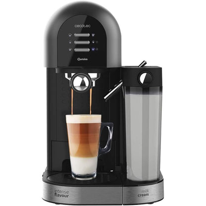 320796 - CECOTEC Makinë kafeje gjysmë-automatike Power Instant-ccino 20 Chic Nera Series, për kafe të bluar dhe kapsula, 20 copë, depozitë qumështi 0.7ml, depozitë uji 1.7L, 1470W