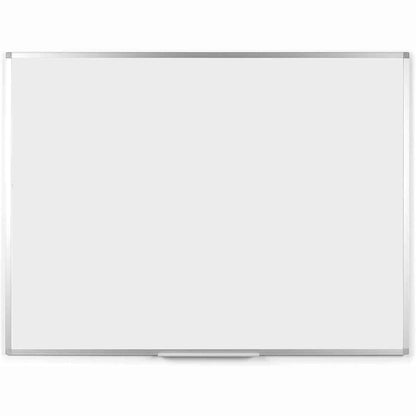 273409 - BOARDSPLUS Tabelë e Bardhë Magnetike 90 x 60 cm, Kornizë Alumini, Tabaka Stilolapsash, Fshirje të Thatë, E Rishkrueshme, E Bardhë, Argjendi
