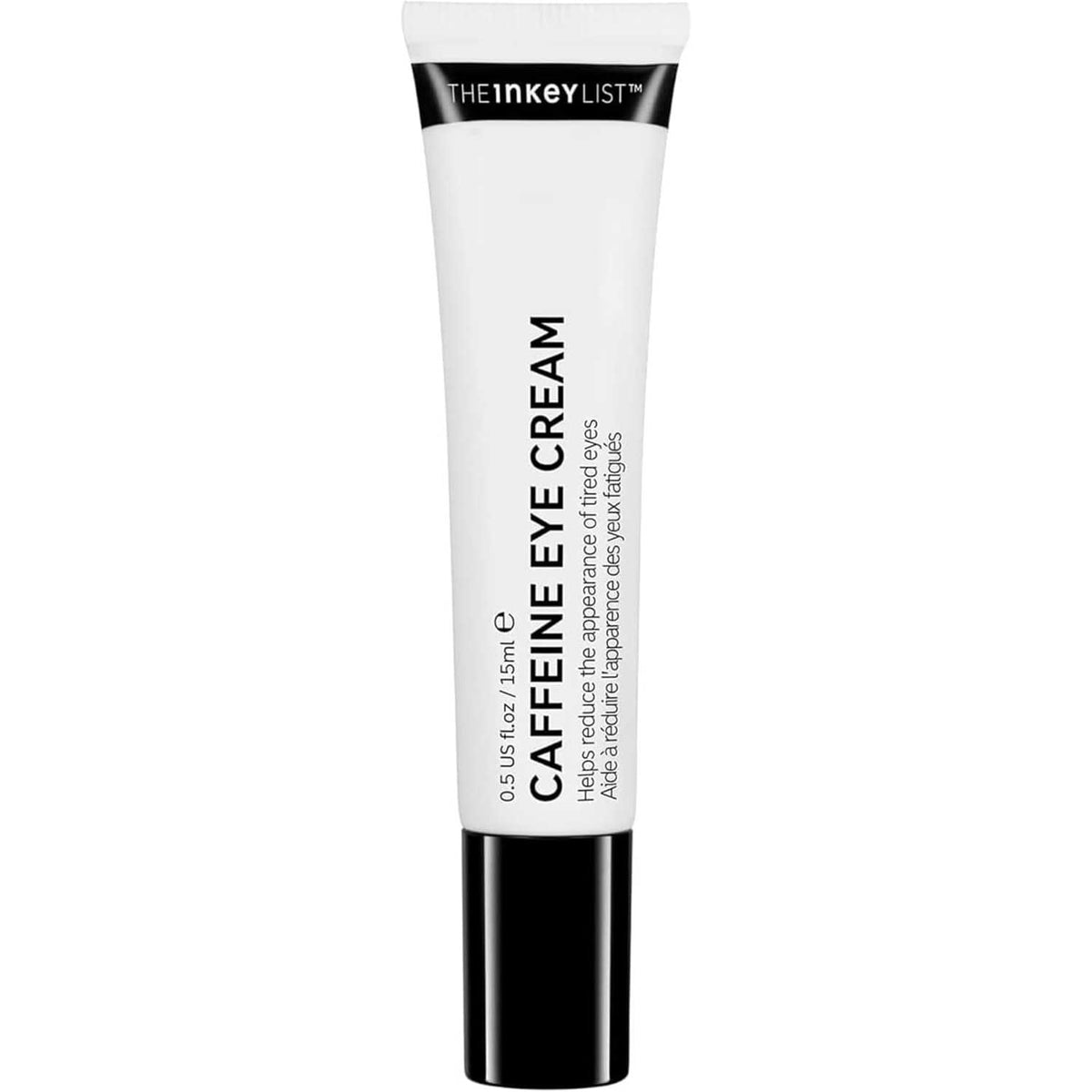 318385 - INKEY List Kremi për sytë me kafeinë, 15 ml, përmirëson rrathët e errët, pa aromë, vegan