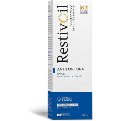 290320 - RestivOil - Shampo Anti-Dandruff për Flokë Normalë deri në të Yndyrë - 250 ml - Me Vaj
