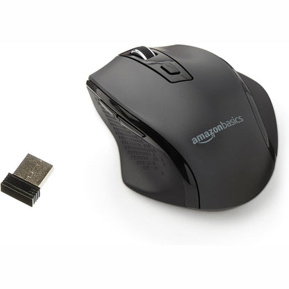 296263 - AMAZON BASICS - Maus USB pa tel ergonomik - DPI i rregullueshëm - i zi