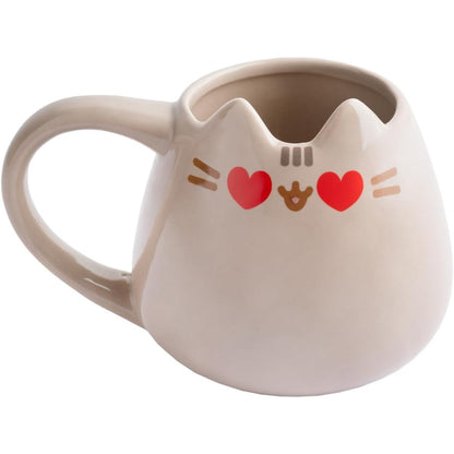 219219 - GRUPO ERIK Filxhan kafeje 3D, Filxhan çaji Pusheen Cat, Filxhan qeramik, Madhësia 10 x 10.5 cm, Kapaciteti 420 ml