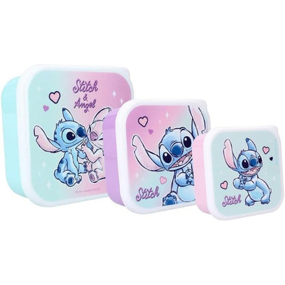 198639 - MY SWEETY POP - Set 3 Pjesë Kuti Dreke për Fëmijë, Material Qepje, Madhësi 11.5cm, për Vajza, Ngjyra Vjollcë/Blu/Rozë, e Përshtatshme për Çerdhe, Kopsht, Shkollë, Festa, Vakte