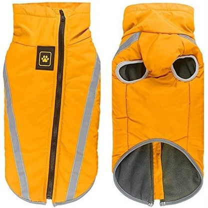250806 - XHAKETË DIMËRORE IDEPET, Papërshkueshme nga uji, për qen të vegjël dhe të mesëm, vrimë parzmore XL-6XL