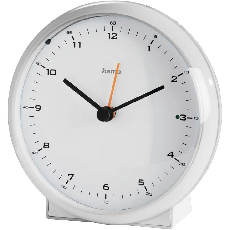 208939 - HAMA Elegance Pro - Orë Alarmi Me Kontroll Radioje, Me Zhurmë Të Ulët, Ngjyra E Bardhë