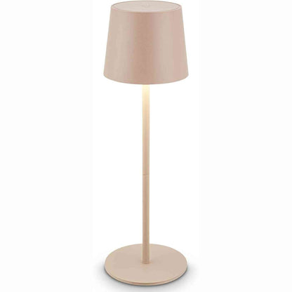 224696 - BRILONER Llambë Tavoline LED Pa Tel IP44, 11 x 34.5 cm, e errësueshme, bezhë