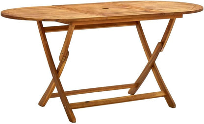 244948 - vidaXL Tavolinë Palosëse për Kopsht 160 × 85 × 75 cm, Dru Masiv Akacie