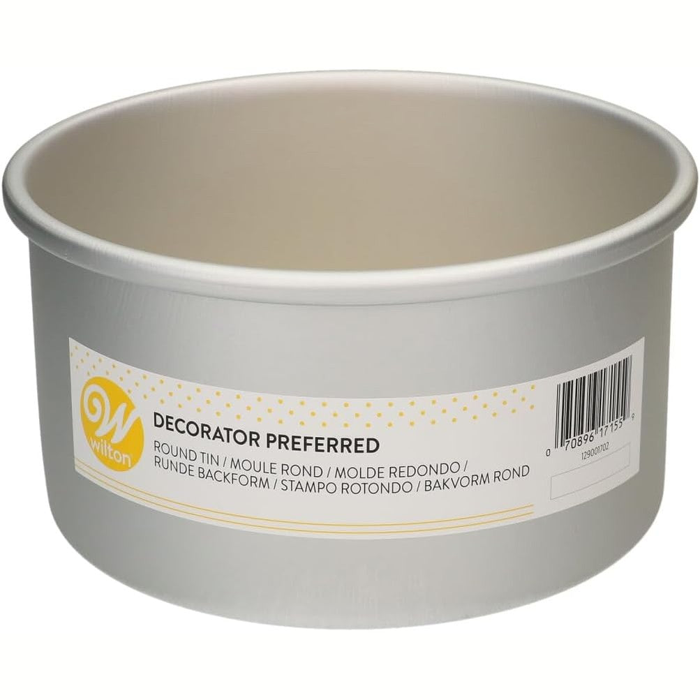 223750 - Wilton Tavë për torta Round Extra Deep - Ø 17.5 x 10 cm, Argjend