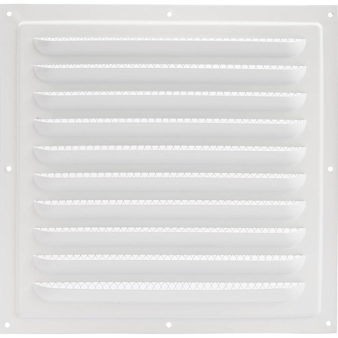 165164 - YIEMI Mbulesë Ventilimi, 200x200 mm, Ngjyra e Bardhë, Grilë Drejtkëndëshe me Rrjetë Insektesh