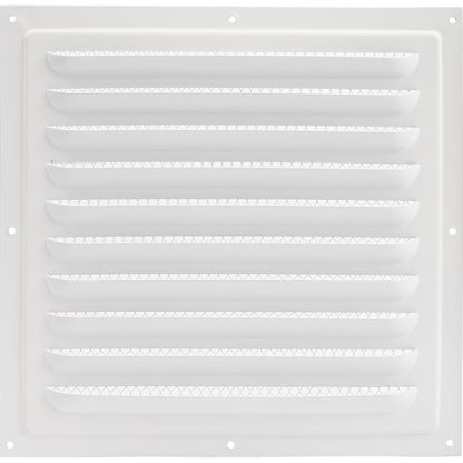 165164 - YIEMI Mbulesë Ventilimi, 200x200 mm, Ngjyra e Bardhë, Grilë Drejtkëndëshe me Rrjetë Insektesh
