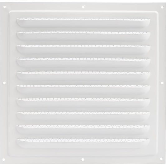 165164 - YIEMI Mbulesë Ventilimi, 200x200 mm, Ngjyra e Bardhë, Grilë Drejtkëndëshe me Rrjetë Insektesh