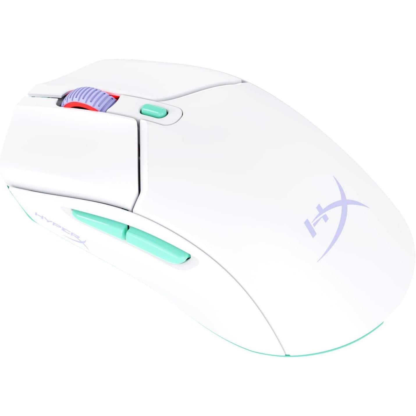 273144 - HYPERX PULSEFIRE HASTE - Maus për lojëra pa tel, Jetëgjatësi e gjatë e baterisë, Pesha e lehtë, Sensor bërthamë i personalizuar, Lidhje e dyfishtë pa tel, e bardhë