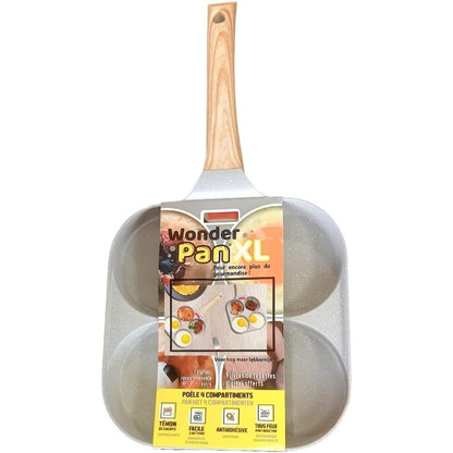 255839 - MYBO Tigan WONDER XL - Tigan me 4 ndarje, diametri 11 cm, jo-ngjitës, i përshtatshëm për të gjitha sobat