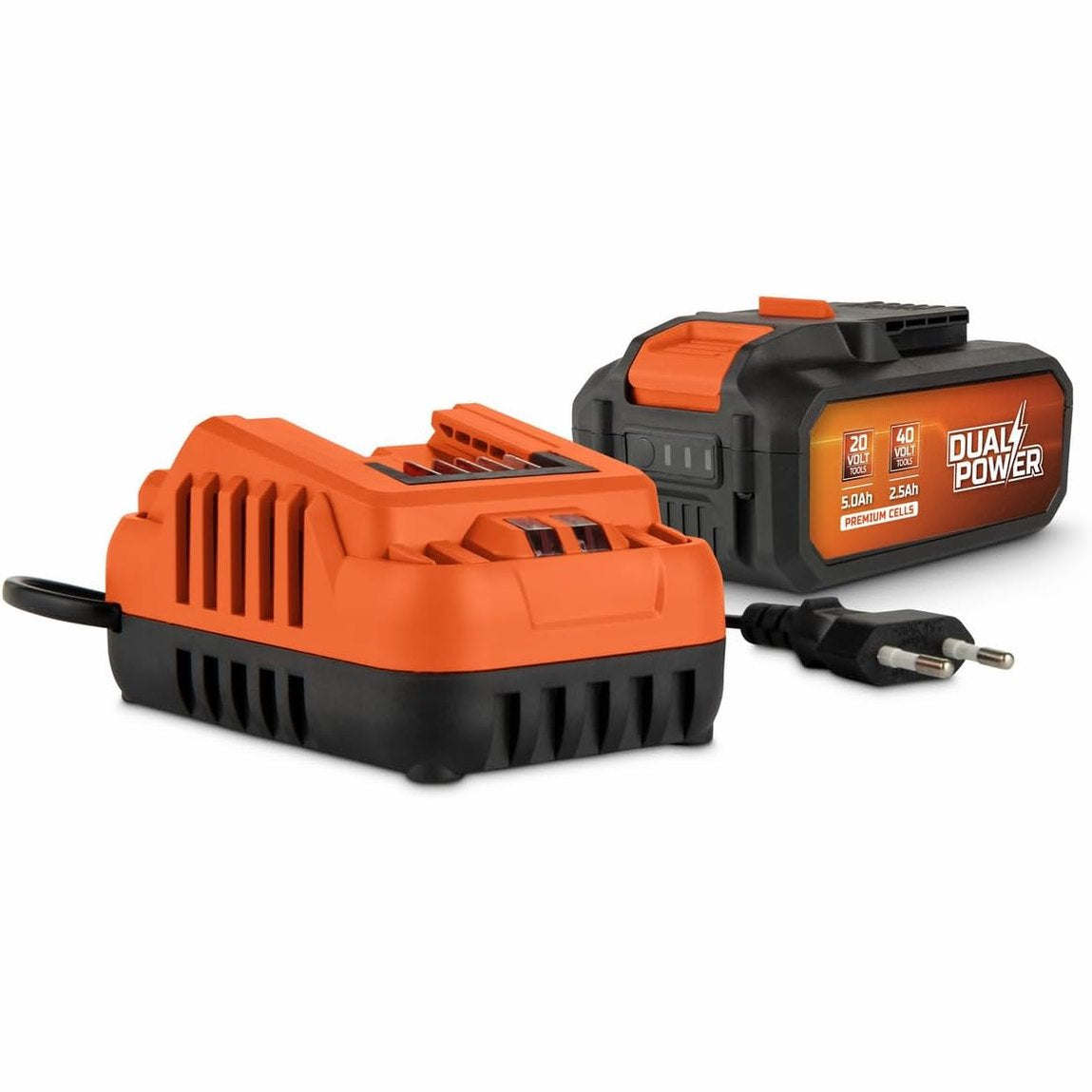 276269 - POWDP90640 BATERI DHE KARIKUES - ENERGJI E DYFISHTË - 2.5Ah/5.0Ah 2x20V - MJETE DIY PA TEL