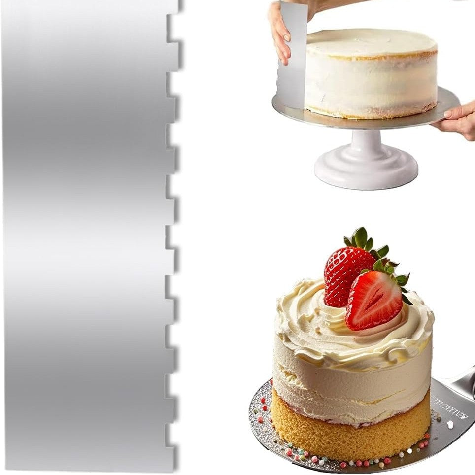 301384 - COYUN Kruajtëse metalike për torta - 1 copë - Zbutëse për torta prej çeliku inox - Mjet për dekorimin e tortave